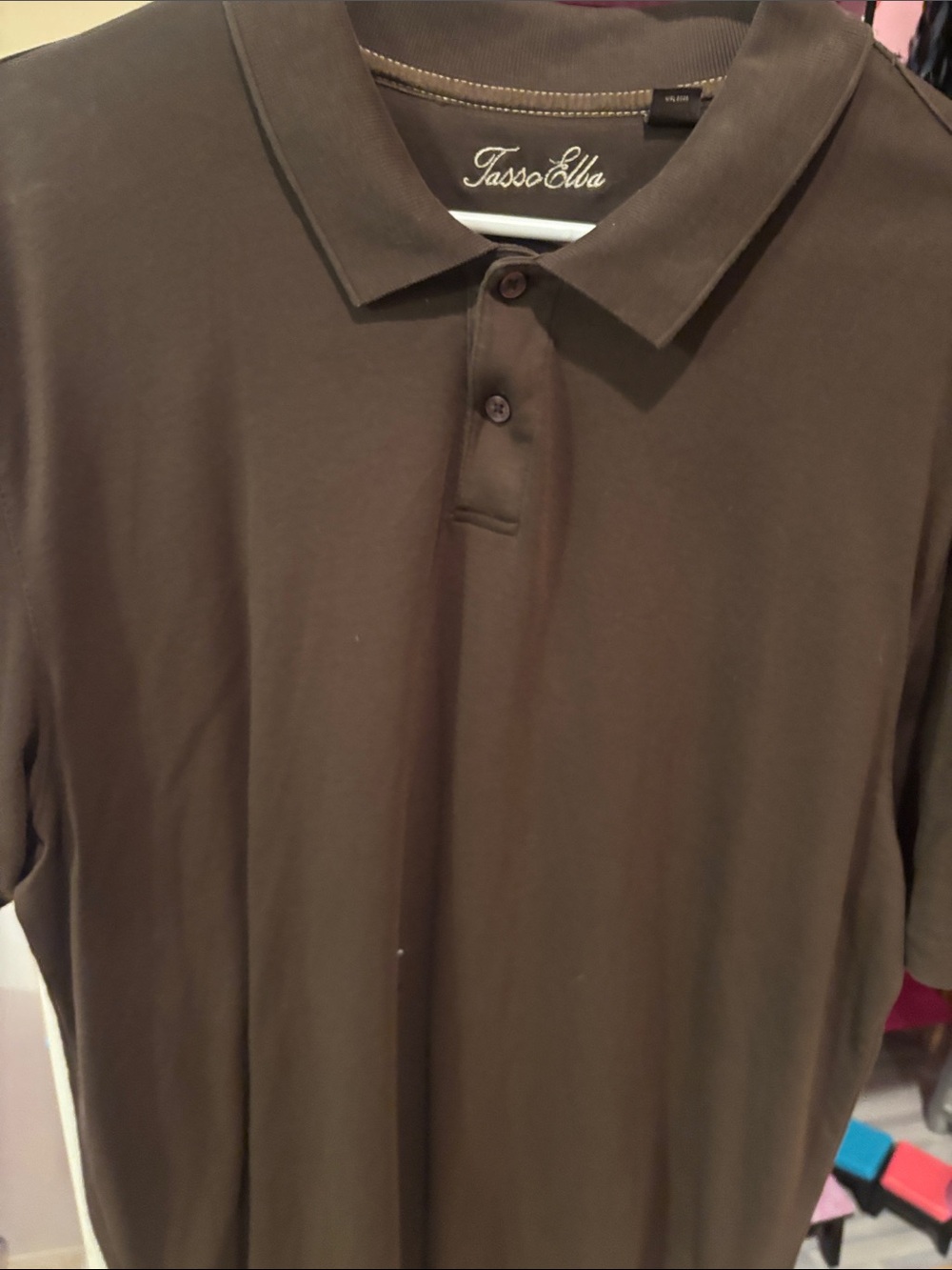 Tasso Elba Men's Brown Polo Shirt